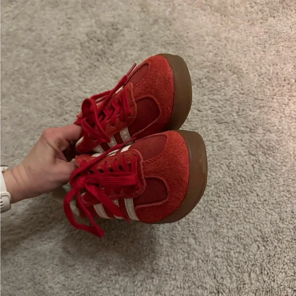 Adidas Red Gazelles - Picture 6 of 7